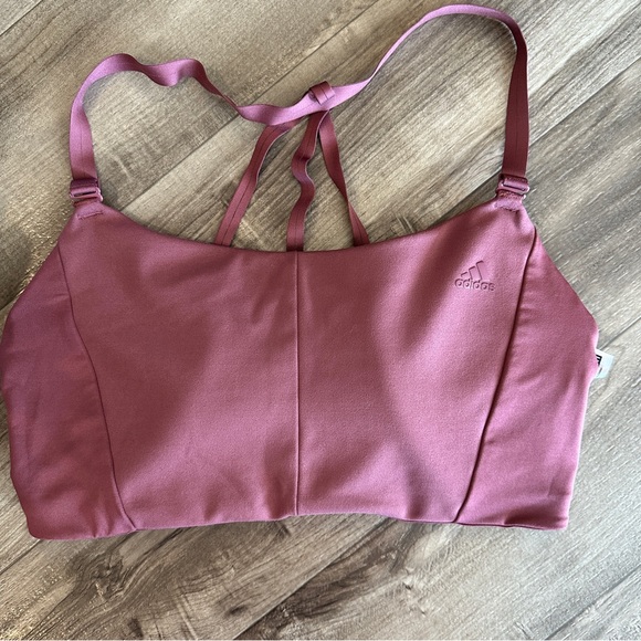 Adidas dusty pink rose athletic workout leggings set size large-2X - Picture 2 of 11